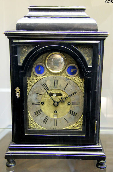 Table clock (2nd half 17thC) by Johann Kesbohrer of Ulm at Ulmer Museum. Ulm, Germany.