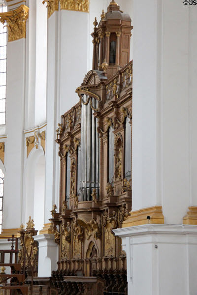 Choir stalls in abbey church at Kloster Wiblingen. Ulm, Germany.