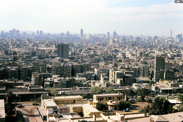 Skyline of Cairo seen from Citadel. Egypt.