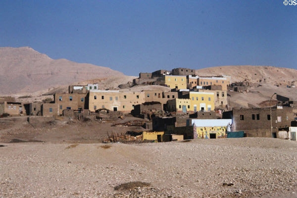 Village near Thebes. Egypt.
