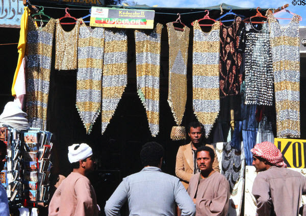 Busy market stall in Esna. Egypt.