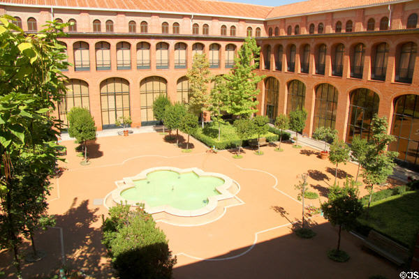 Courtyard at Museum of America. Madrid, Spain.