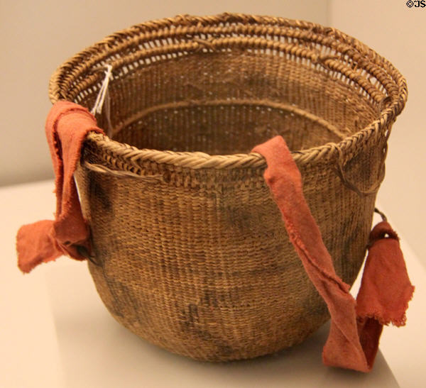 Yanomami culture basket (20thC) from Venezuelan Amazon at Museum of America. Madrid, Spain.