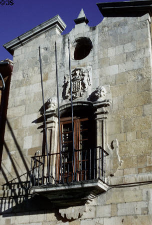 Exterior detail of Episcopal Palace. Leon, Spain.