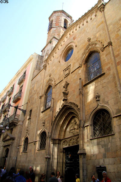 St James Church (14thC) on Carrer de Ferran 28. Barcelona, Spain.