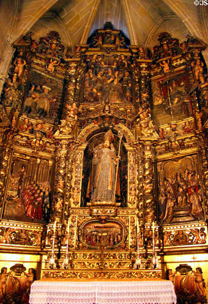 St Sever altarpiece (1683) by Francesc de Santa Creu & Jacint Trulls at Barcelona Cathedral. Barcelona, Spain.