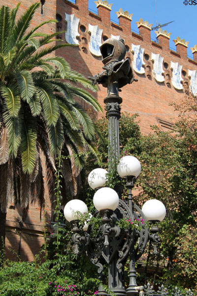 Lampstand by Gaudi at Museum of Zoology. Barcelona, Spain.
