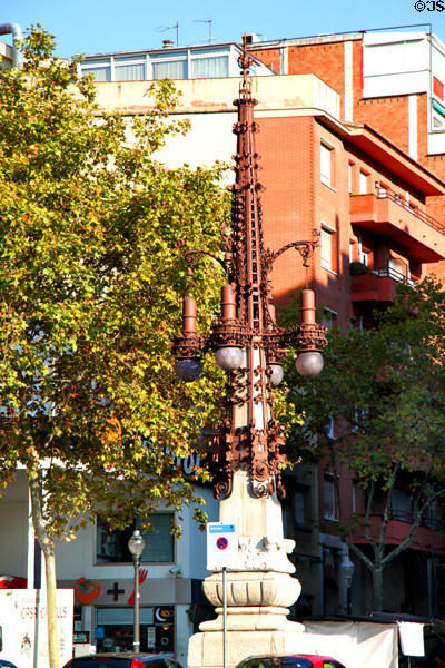 Lightstand near Sagrada Familia. Barcelona, Spain.