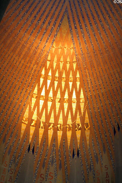 Patterned light above high altar at Sagrada Familia. Barcelona, Spain.