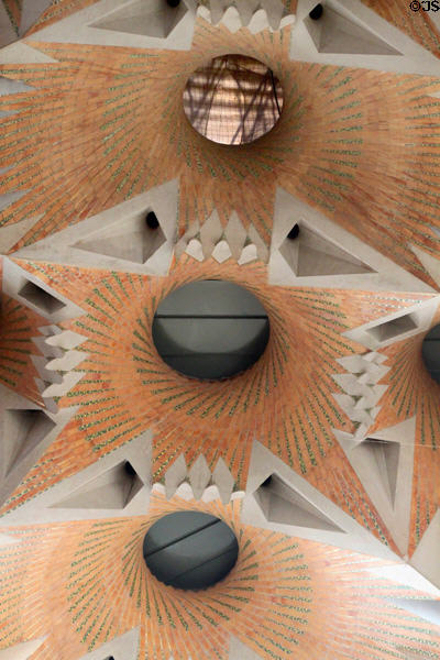 Ceiling of Sagrada Familia. Barcelona, Spain.