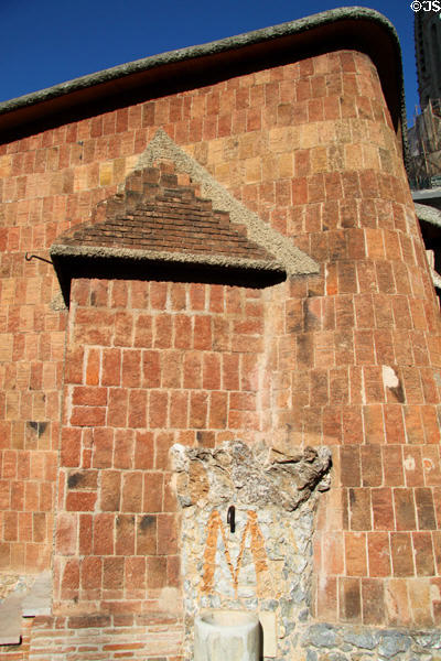 Detail of Gaudí's school at Sagrada Familia. Barcelona, Spain.
