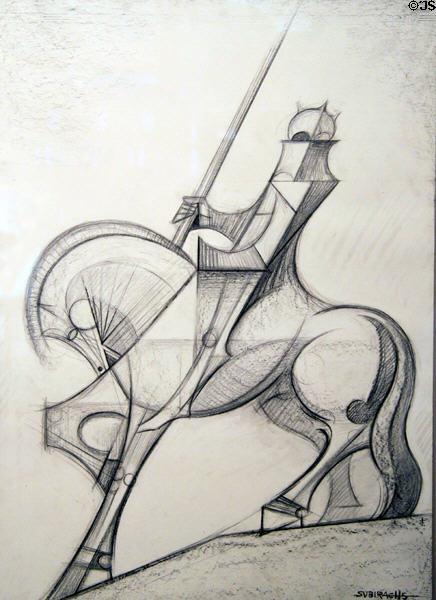 Sketch for centurion Longinus by Josep Maria Subirachs (1990) at Sagrada Familia. Barcelona, Spain.