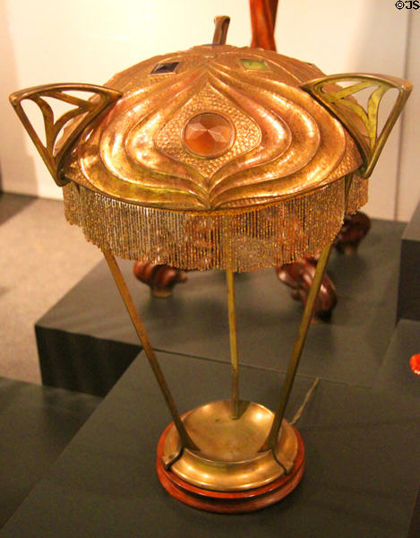 Table lamp (c1904) by Gaspar Homar Mesquida at Museum of Decorative Arts. Barcelona, Spain.