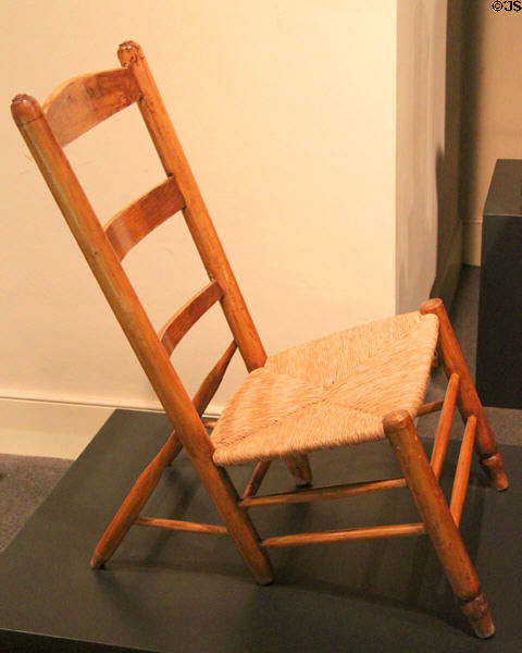 Chair (late 19thC) at Museum of Decorative Arts. Barcelona, Spain.