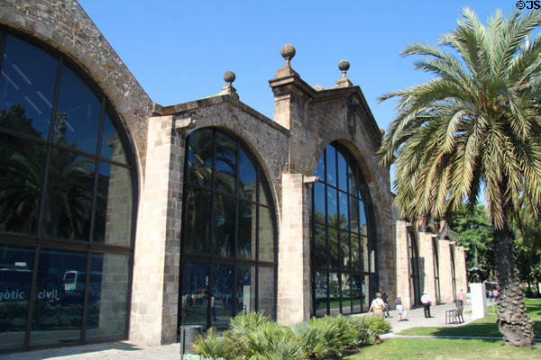 Barcelona Maritime Museum occupies former shipyard building. Barcelona, Spain.