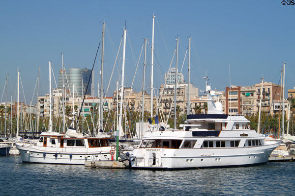Marina of Port Vell. Barcelona, Spain.