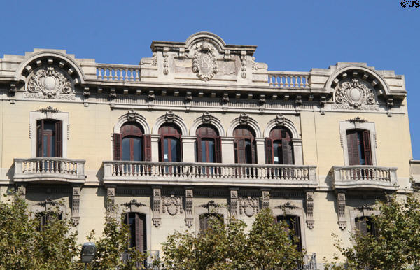Sabadell Bank building (Passeig de Gràcia 36). Barcelona, Spain.