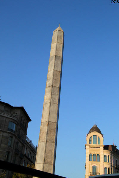 Obelisk Victory monument (Plaça de Joan Carles I). Barcelona, Spain. Architect: Adolf Florensa i Ferrer & Josep Vilaseca i Casanovas.