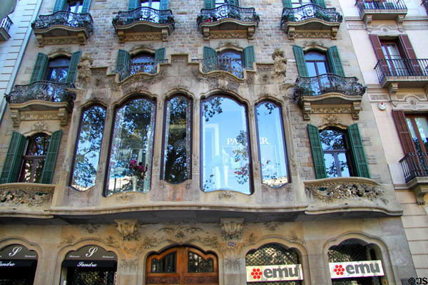 Casa Mulleras (1903-5) (Gran Via 654). Barcelona, Spain. Architect: Enric Sagnier i Villavecchia.
