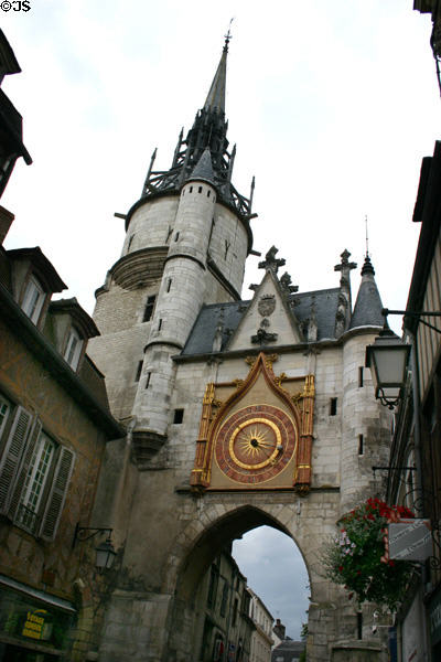 Clock tower (Tour Gaillarde) (15thC). Auxerre, France.