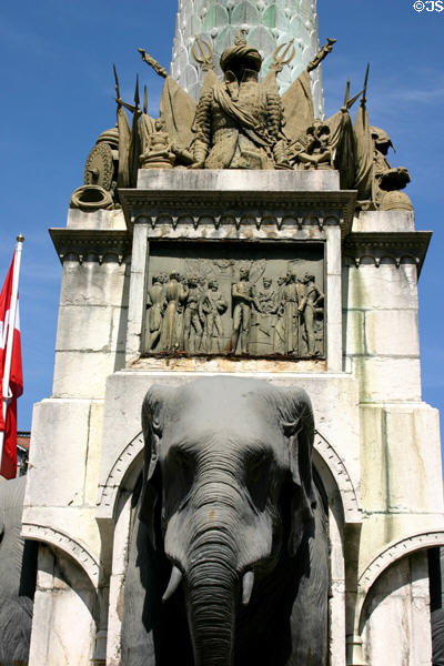 Elephant Fountain. Chambéry, France.