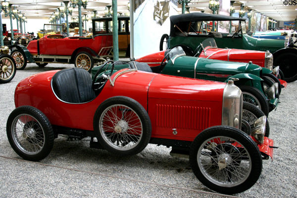 Amilcar (1925) two-seat sport CGS, France; 115km/h (4 cylinders) in Schlumpf National Automobile Museum. Mulhouse, France.