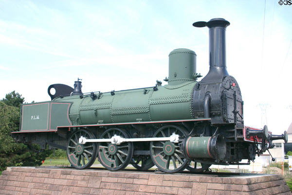 Steam locomotive (1904) without cockpit at National Railway Museum. Mulhouse, France.