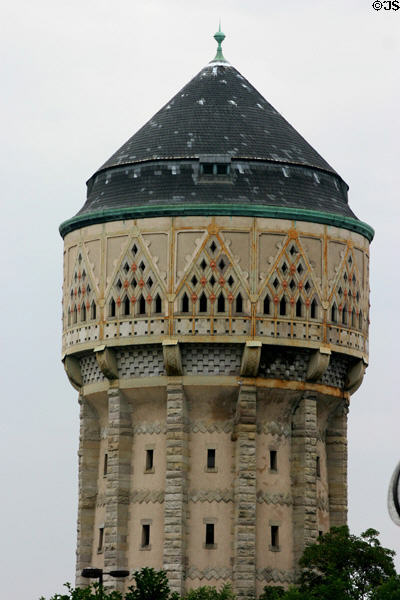 German-style water tower near rail station. Metz, France.