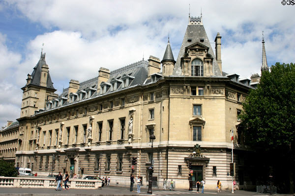 Tribunal Judiciaire on Île de la Cité. Paris, France.