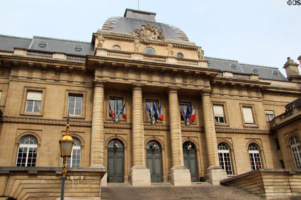 Palais de Justice (1781-7) (on Île de la Cité). Paris, France. Architect: Joseph-Abel Couture + Pierre Desmaisons.