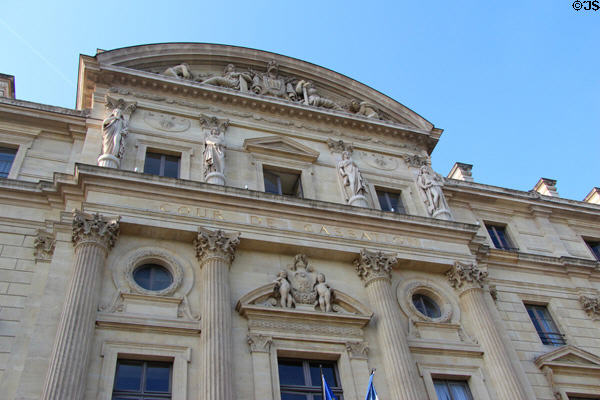 Cour de Cassation - Caserne (1868) part of Palais de Justice complex (on Isle de la Cité). Paris, France.