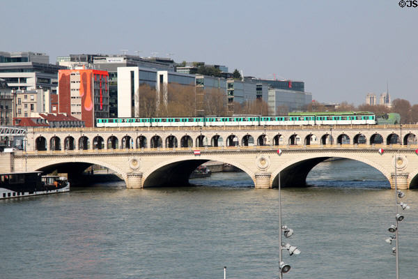 Pont de Bercy road & metro bridge. Paris, France.