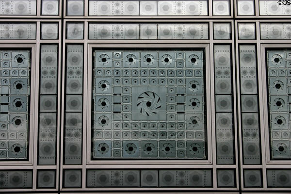 Window unit of Arab World Institute building. Paris, France.