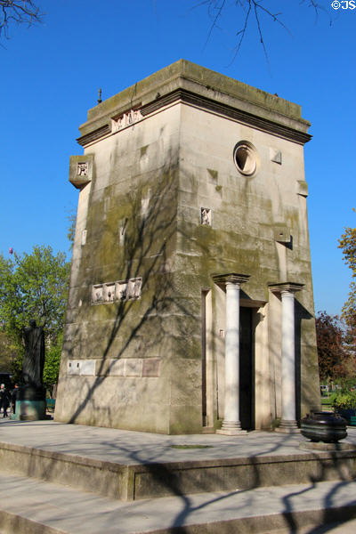 Monument of Human Rights (1992) on Champs de Mars. Paris, France.