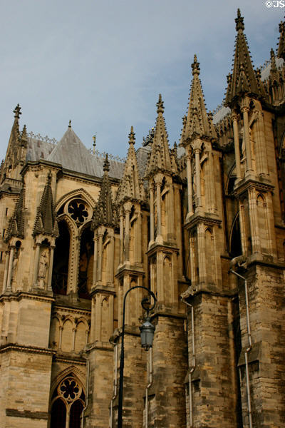 Buttresses of Cathedral. Reims, France.