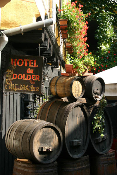 Wine barrels. Riquewihr, France.