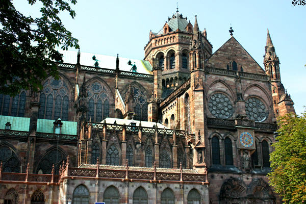 South side of Cathedral. Strasbourg, France.