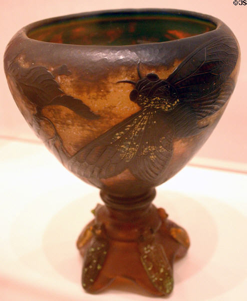 Cup with cicada (1903) by Emille Gaule in Museum of Modern Art. Strasbourg, France.