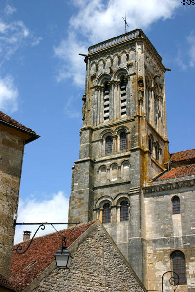 Tower of St. Antoine at Basilique Ste-Madeleine. Vézelay, France.