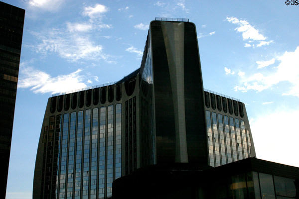 PB5 (former SCOR) Tower (1980-3) at La Défense. Paris, France. Architect: Jean Balladur.