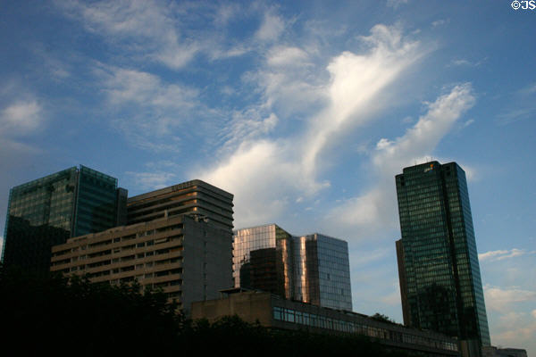 CB 16, Aurore, Manhattan, & CB 21 towers at La Défense. Paris, France.