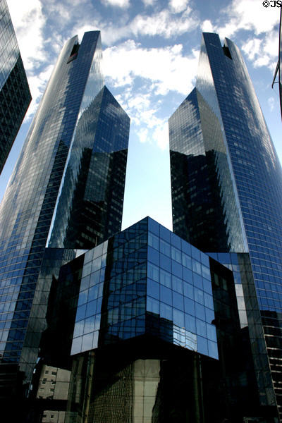 Société Générale tower (1995) at La Défense. Paris, France.