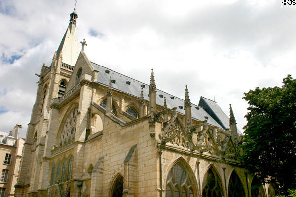 St-Séverin Church (15thC) in Latin Quarter. Paris, France. Style: Flamboyant Gothic.