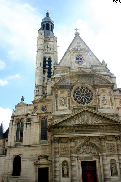 Renaissance facade of St-Étienne-du-Mont church. Paris, France.