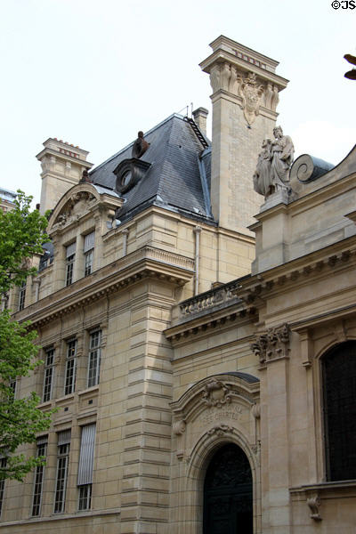 Ecole nationale des Chartes (archivists) building at Sorbonne. Paris, France.