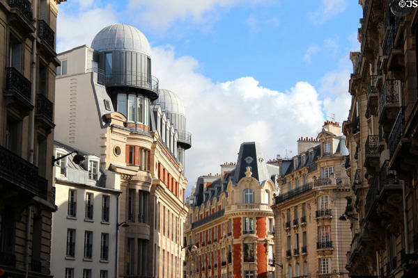 Apartment rooflines in Latin Quarter. Paris, France.