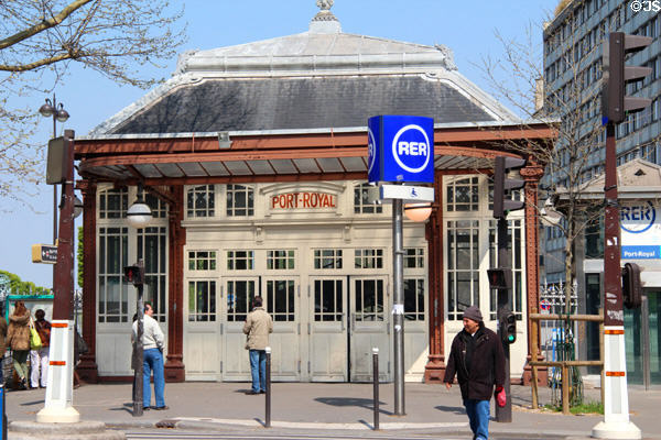 Port Royal RER underground rail station. Paris, France.