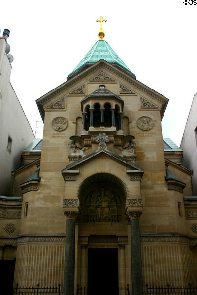 Armenian Apostolic Cathedral (1902-4) (15 Rue Jean-Goujon). Paris, France. Architect: Albert Guilbert.