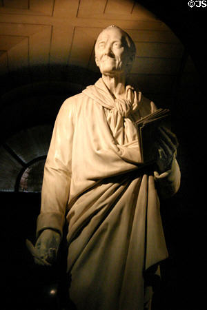 Sculpture of Voltaire in the Pantheon. Paris, France.