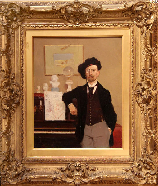 Portrait of Paul Delmet (1890) by Victor P. Flipsen at Montmartre Museum. Paris, France.